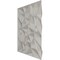 Ekena Millwork 19 5/8in. W x 19 5/8in. H Leto EnduraWall Decorative 3D Wall Panel Covers 2.67 Sq. Ft. WP20X20LTGBW - alternate 3